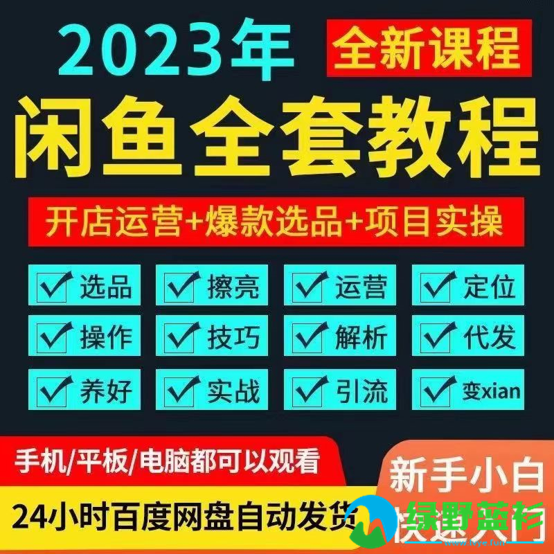 闲鱼网络运营副业指导培训课程资料